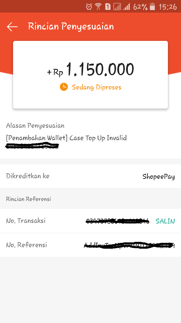 Top Up Saldo Shopeepay Rp Juta Tidak Kunjung Masuk Lebih Dari Dua