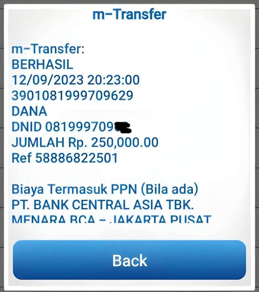 Salah Top Up Saldo DANA Ke Nomor Yang Tidak Aktif