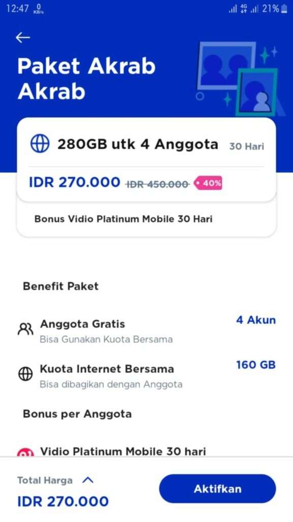 Paket Akrab Xl Tidak Bisa Dibagi