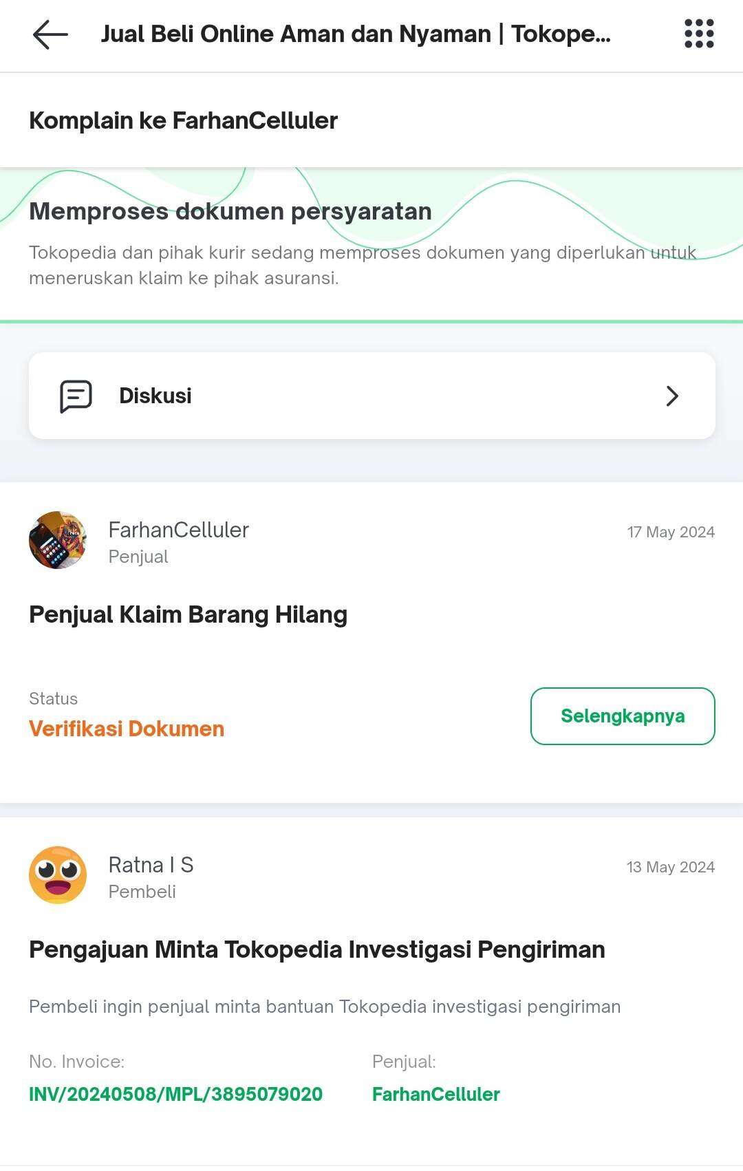 Klaim Asuransi Produk Hilang Di Tokopedia Sudah Hari Belum Ada Kepastian