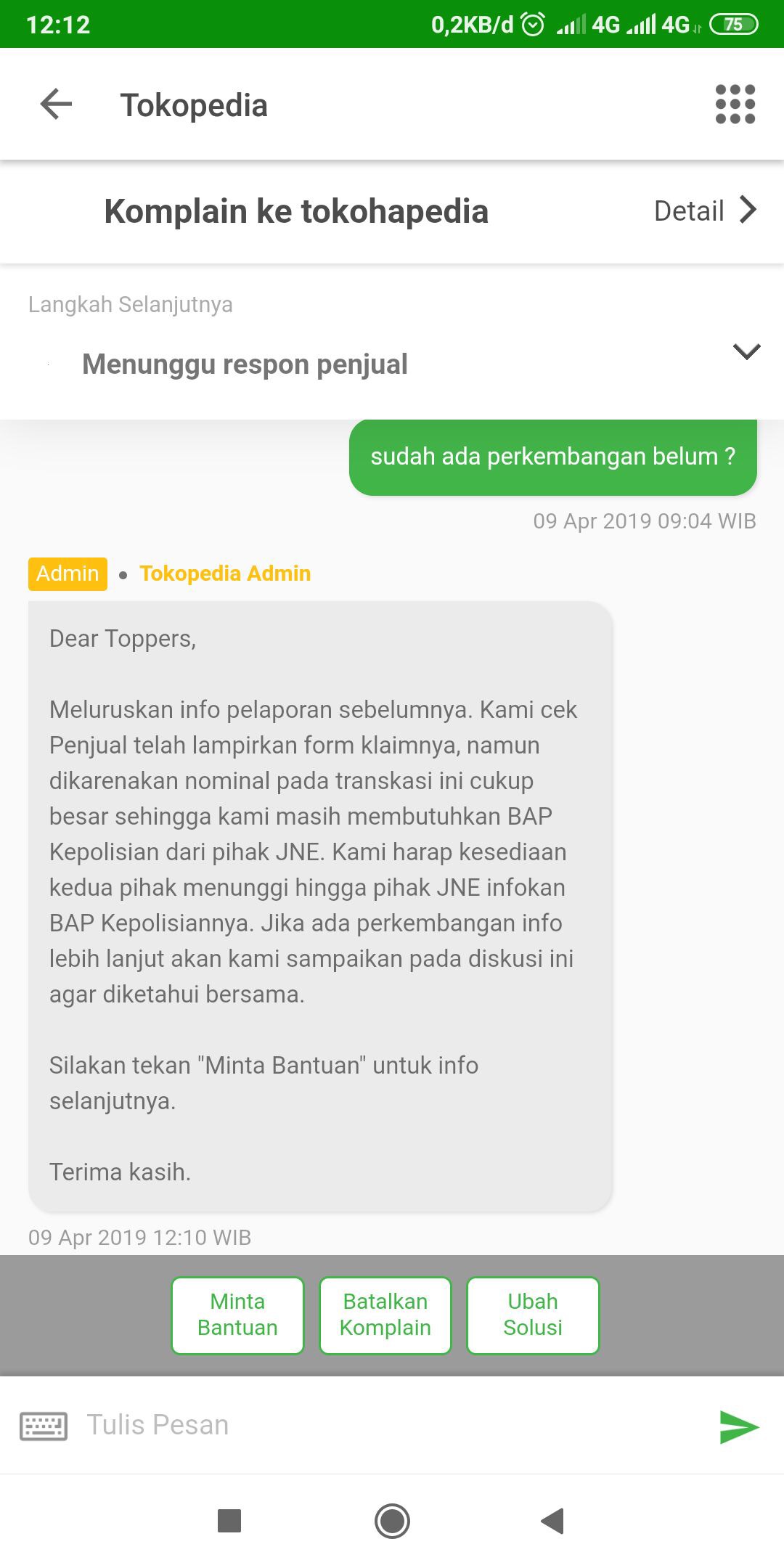 Barang Hilang di JNE, Klaim Asuransi dari Tokopedia Sudah ...