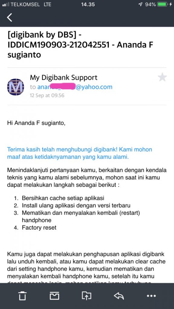 Kecewa Layanan Customer Service Bank DBS Media Konsumen