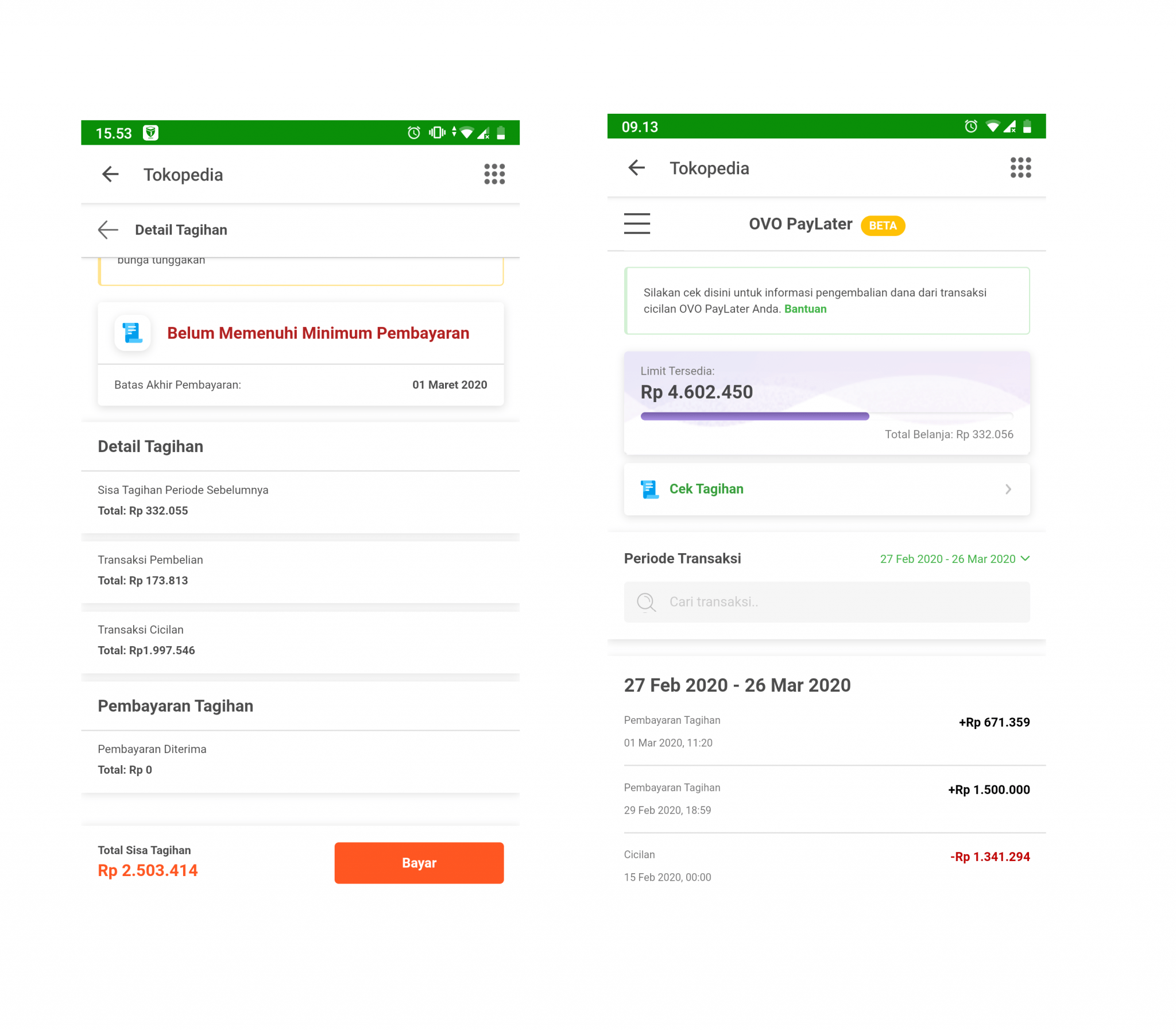 Muncul Tagihan Tidak Jelas pada Akun OVO PayLater Tokopedia setelah