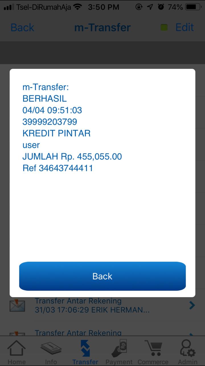 Salah Transfer Virtual Account Kredit Pintar / Shopintar ...
