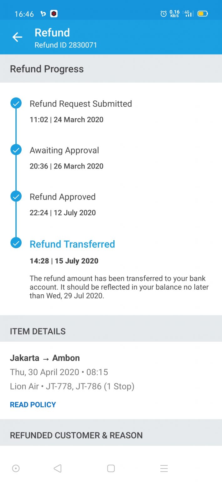 Refund Traveloka Lebih Dari 100 Hari Dan Jumlah Yang Dikembalikan Tidak ...