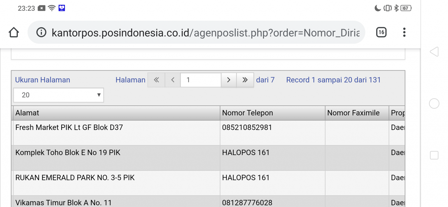 Batal Jadi Agen Pos Indonesia tapi Dicantumkan di List Agen Terdekat