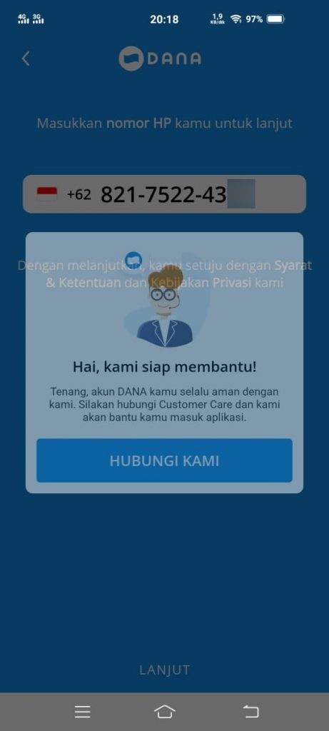 Akun Terblokir Pihak Dana Tidak Serius Menyelesaikan Kendala Konsumen