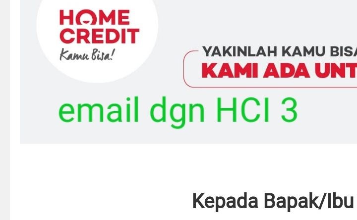 Email dengan Home Credit Indonesia 3