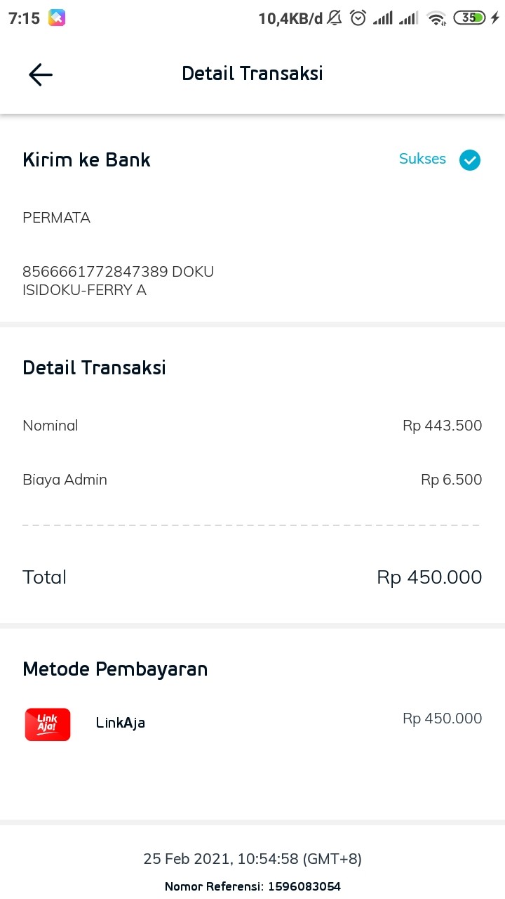 Masalah Top Up DOKU Wallet melalui LinkAja Media Konsumen