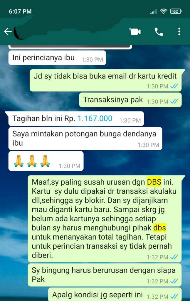 Perlakuan Debt Collector DBS