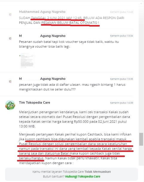 cara hubungi tokopedia