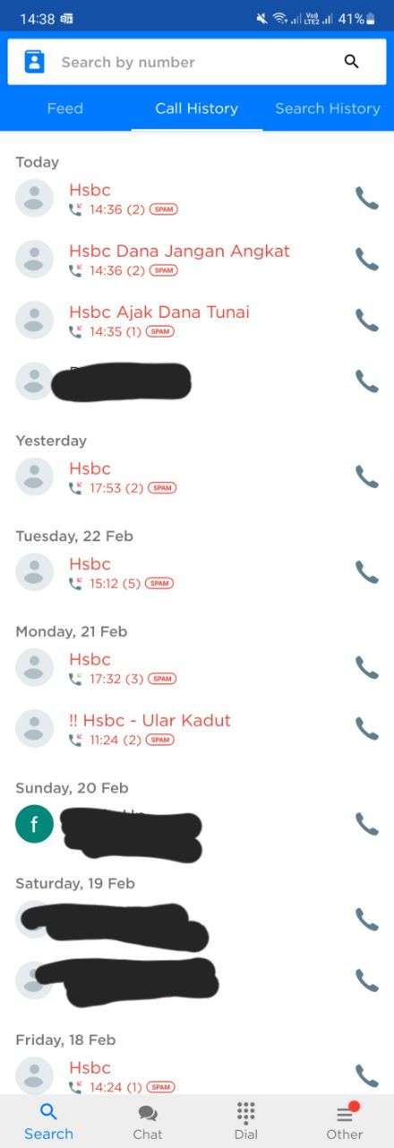 SS Call from HSBC
