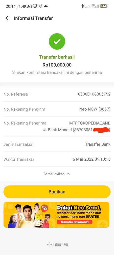 Pelayanan Buruk Bank Neo Commerce