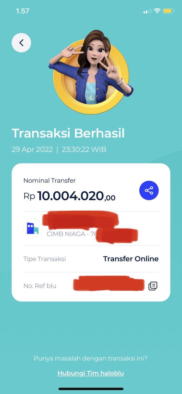 Transfer Dari Blu By Bca Berhasil Tapi Tidak Masuk Ke Rekening Tujuan