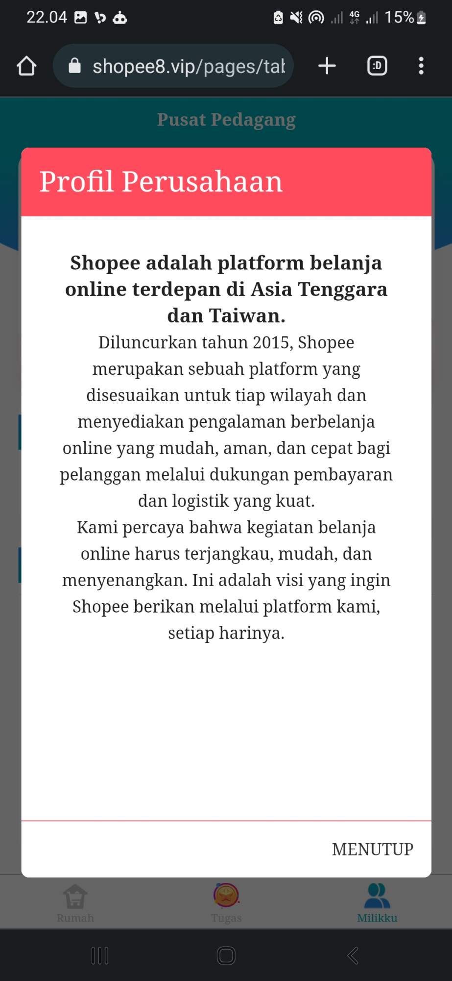 webnya nulis bagian dari shopee pusat belanja online