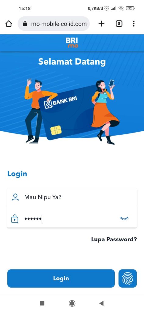 Contoh phising