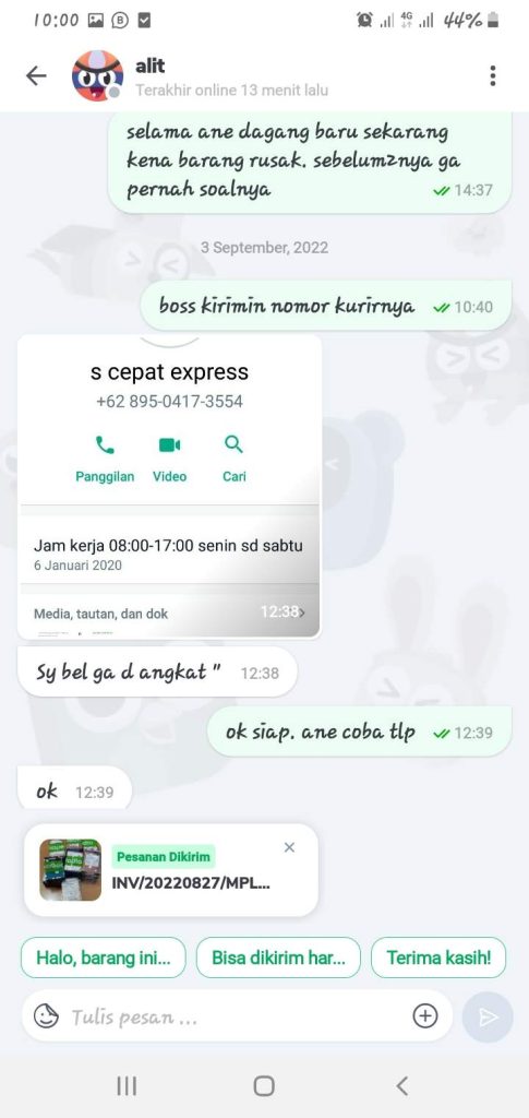 Paket Rusak Dalam Pengiriman, SiCepat Hanya Menjanjikan Follow Up Kasus ...