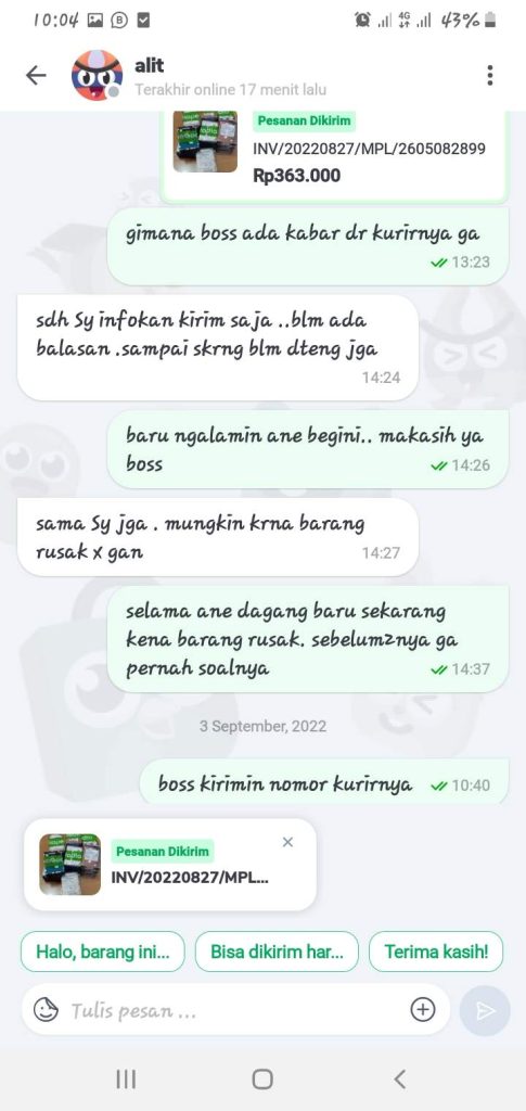 Paket Rusak Dalam Pengiriman, SiCepat Hanya Menjanjikan Follow Up Kasus ...