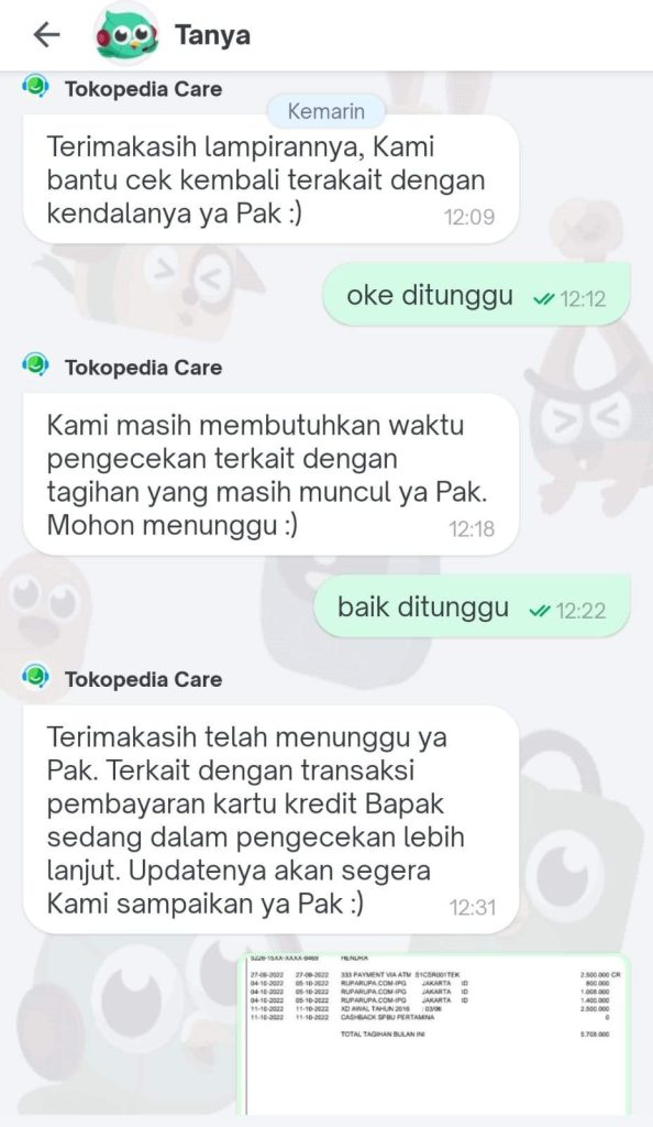 Kecewa Dengan Pelayanan Tokopedia Care Yang Sangat Lambat