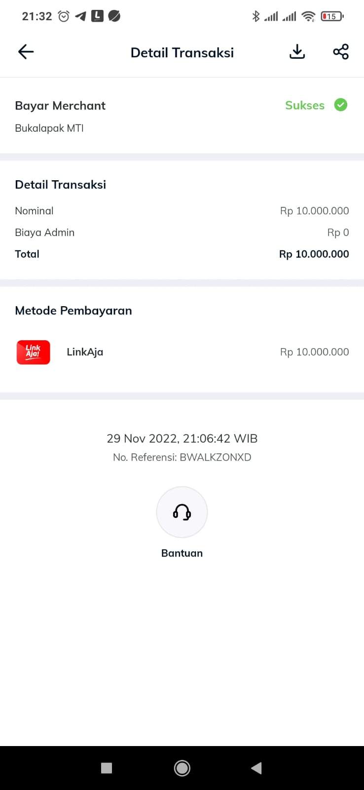 Transaksi Gagal Di Bukalapak Tapi Dana Terdebit Di Linkaja