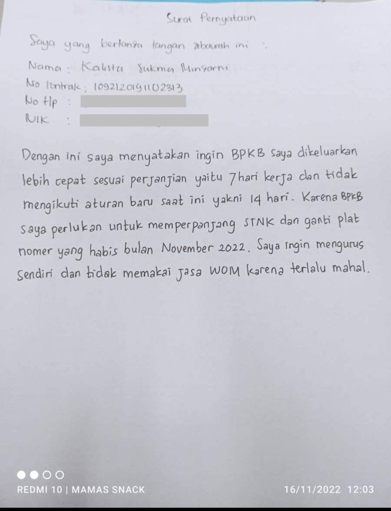 Kredit Sudah Lunas, Tapi Masih Dipersulit Untuk Pengambilan BPKB