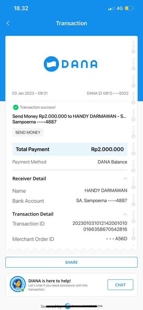 Transfer Uang Dari Aplikasi Dana Tapi Tidak Diterima Rekening Tujuan