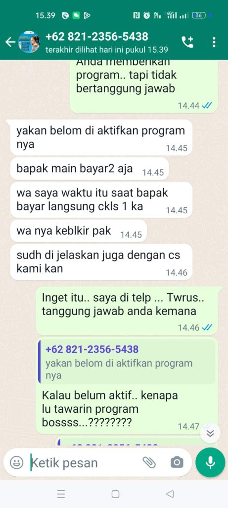 Sudah Bayar Pelunasan Tagihan Sesuai Program Yang Ditawarkan, Tapi ...