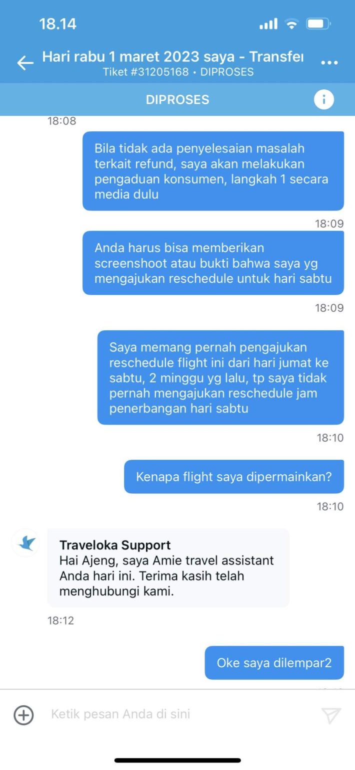 Traveloka Lepas Tangan Dan Tidak Membantu Proses Refund Flight Lion Air ...