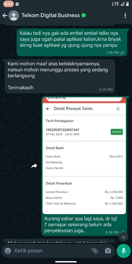 Menunggu Refund Dari Aplikasi Sooltanpay