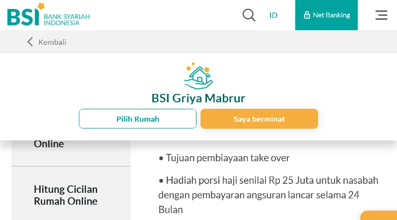 Pembayaran Lancar Selama Dua Tahun, Hadiah Dana Porsi Haji dari Griya Mabrur BSI Belum Juga Diberikan