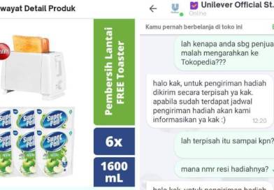 Unilever Official Store Tidak Mengirim Barang Paket Bundling ke Konsumen