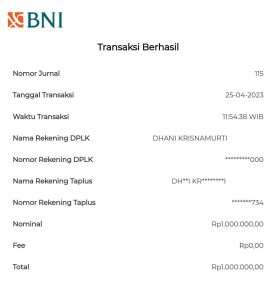 Transaksi Melalui BNI Mobile Banking Berhasil Namun Dana Tidak Masuk Ke ...