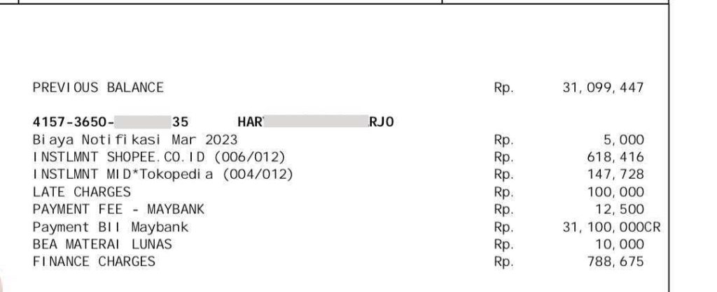 Sudah Bayar Tagihan Sebelum Jatuh Tempo, Tapi Dikenakan Denda Dan Bunga