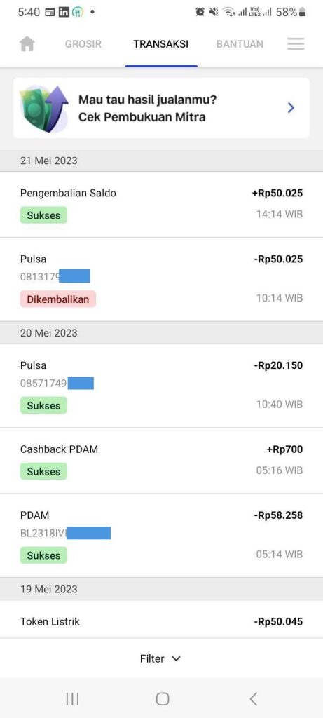 Jualan Pulsa Rugi Dengan Mitra Bukalapak Jam Lebih Pulsa Belum Masuk