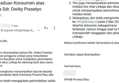 Masalah Pemindahan Saldo LinkAja ke Rekening Bank, Sudah Dibantu Bank Indonesia tapi Tidak Ada Solusi