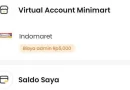 Biaya Admin Top Up Saldo Bank Neo dan Akulaku di Indomaret Rp5.000 per Transaksi