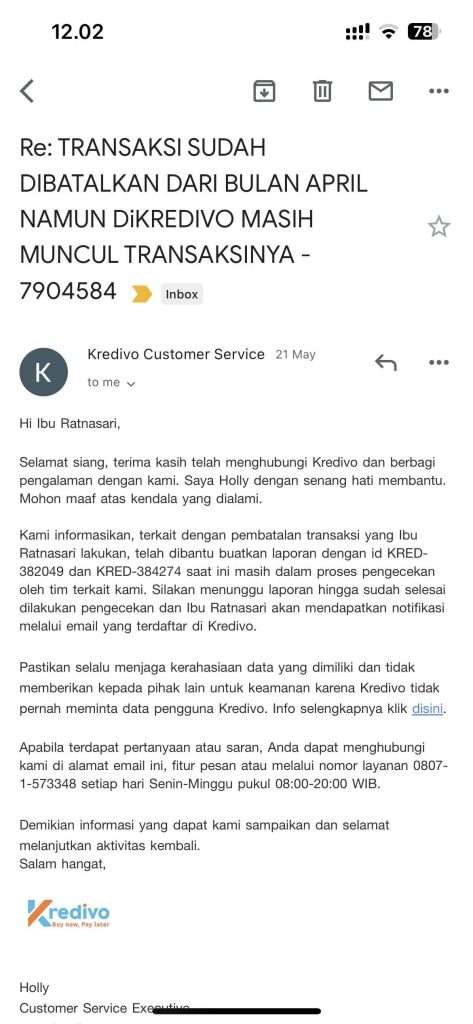 Transaksi Dibatalkan Merchant Tapi Sudah 2 Bulan Tagihan Kredivo Masih ...