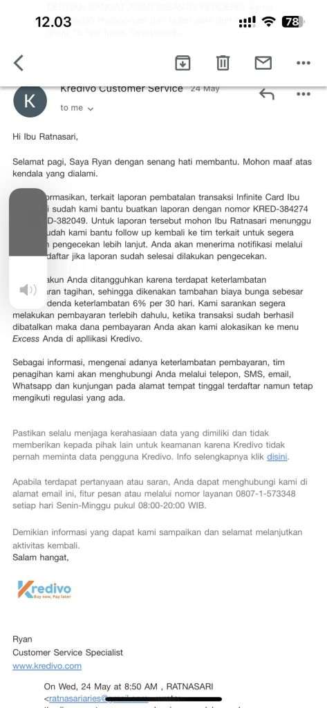 Transaksi Dibatalkan Merchant Tapi Sudah 2 Bulan Tagihan Kredivo Masih ...