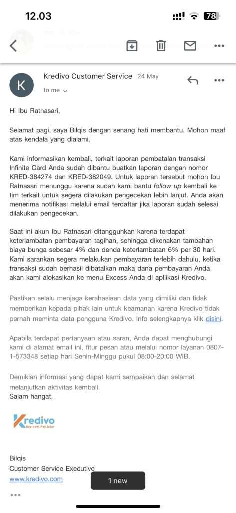 Transaksi Dibatalkan Merchant Tapi Sudah 2 Bulan Tagihan Kredivo Masih ...