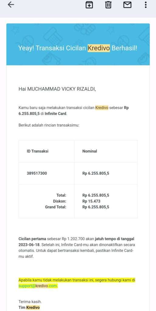 Pengembalian Dana Dari PayPal Ke Infinite Card Kredivo Sudah Melebihi ...