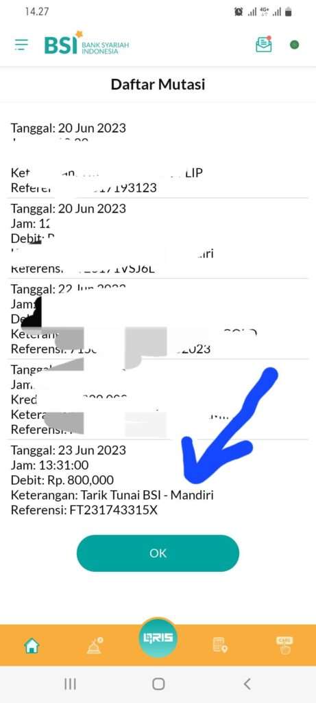 Tarik Tunai Kartu Debit Bsi Di Atm Mandiri Saldo Terpotong Tapi Uang