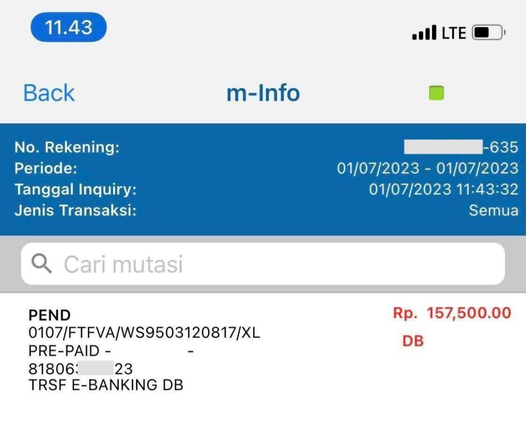 Pembelian Paket Akrab XL Yang Tidak Kunjung Masuk