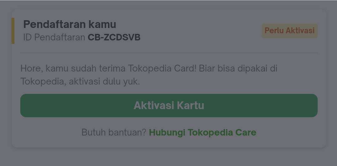 Status Pengiriman Tokopedia Card Sudah Diterima Tapi Keluarga Saya ...