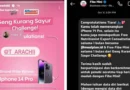 Hadiah iPhone 14 Pro dari Fibe Mini Indonesia Belum Diterima