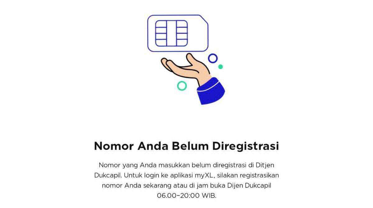 Registrasi Kartu XL Gagal serta MyXL Saya Tidak Bisa Digunakan