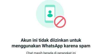 WhatsApp Melakukan Pemblokiran Nomor Secara Sepihak