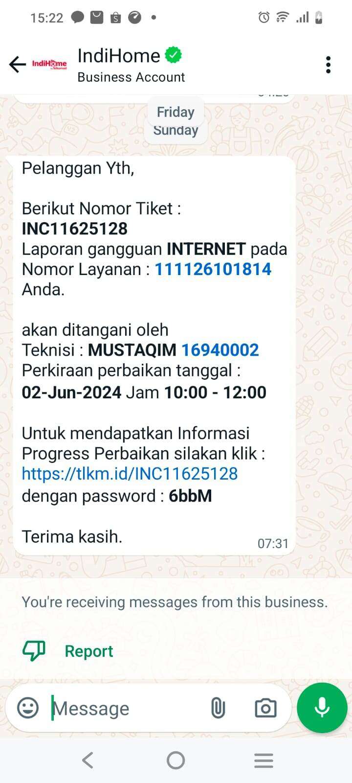 Janji Call Center IndiHome Yang Tidak Dipenuhi   WhatsApp Image 2024 06 06 At 15.22.14 