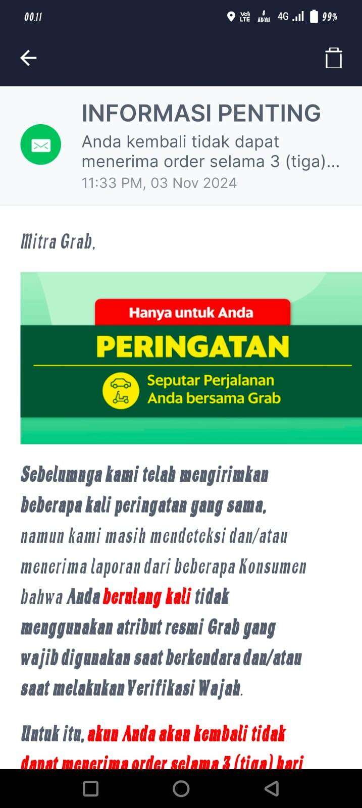 Grab Menuduh Tanpa Bukti