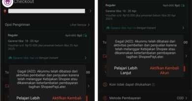 Akun Shopee Mendadak Dibatasi