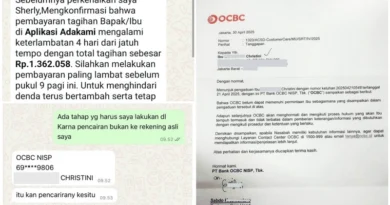 Tidak Memiliki Rekening di OCBC NISP tetapi Ada Pinjaman Online yang Mencairkan Dana ke Rekening OCBC NISP Atas Nama Saya
